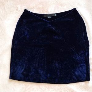 Alexander Wang Velvet Mini Skirt